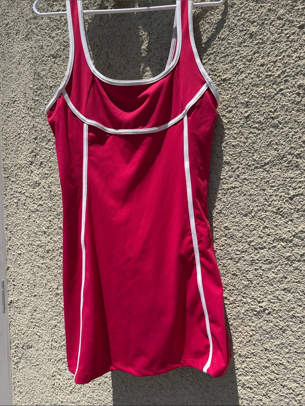 Daily Practice by Anthropologie Pink Contrast Trim Active Mini Dress
